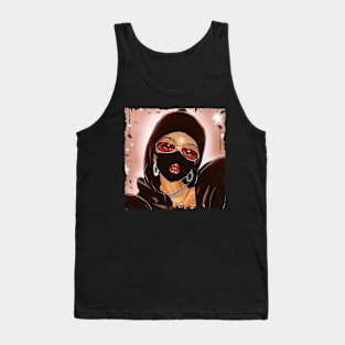 Badass Baddie with Mask Tank Top